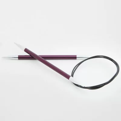 KnitPro Zing 金屬系列蛇針 (40cm) - 6mm