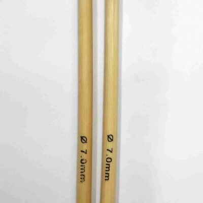 竹製織針(2支裝) - 7mm