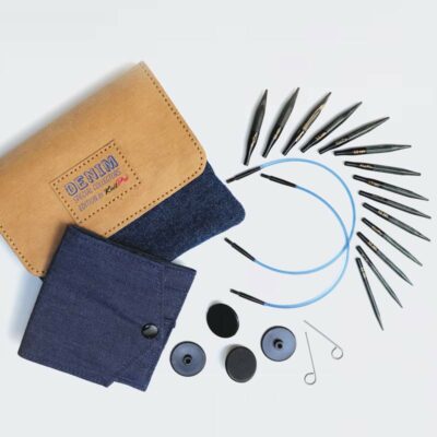 KnitPro Indigo 靛藍木迷你可換頭織針套裝