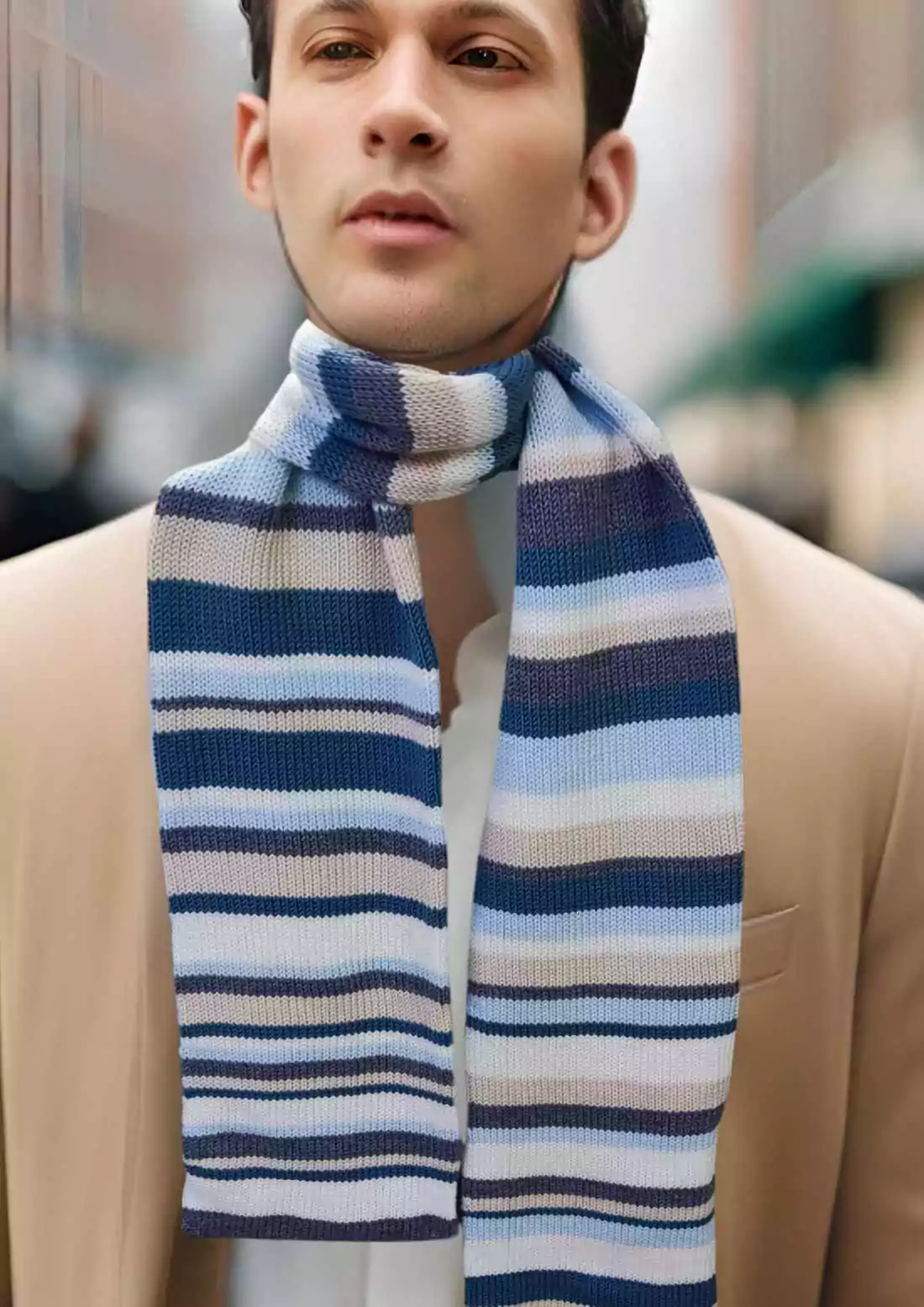 【未使用品】MUFFLER, WOOL-KNIT NAVY MUFFLER, WOOL-KNIT – The Real McCoy's