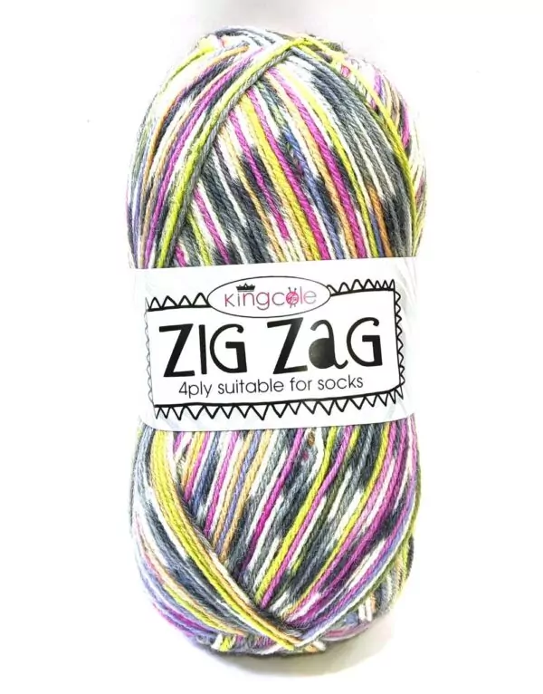キングコール ジグザグ 4Ply - 編みやすいDKヤーン