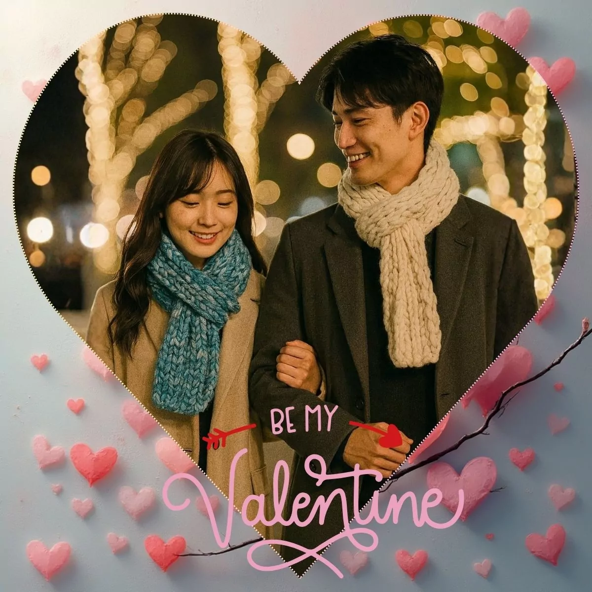 Be My Valentine scarfs