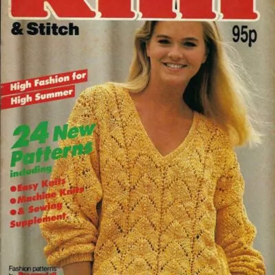 懷舊英文編織書 I - Knit & Stitch-Aug86