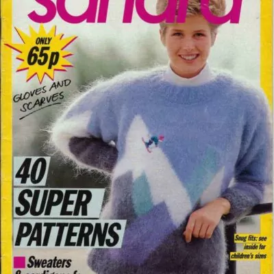 懷舊英文編織書 - Sandra-Dec88